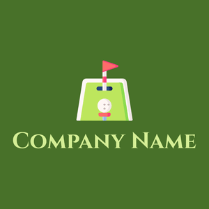 Mini golf logo on a Green Leaf background - Games & Recreation