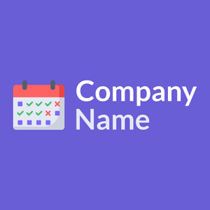 Schedule logo on a purple background - Abstrait