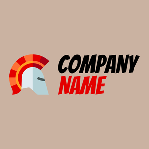 Helmet logo on a Grain Brown background - Política