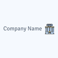 light Blue Hotel logo on a light Blue background - Voyage & Hotel