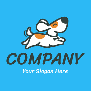 cartoon dog wagging tail logo - Animales & Animales de compañía