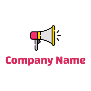 Megaphone logo on a White background - Abstracto