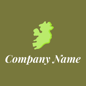 Ireland on a Yellow Metal background