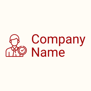 Businessman logo on a Floral White background - Business & Consulting