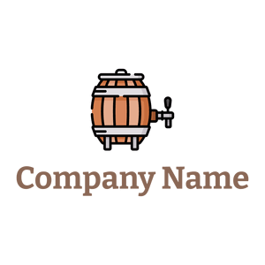 Wooden Barrel on a White background - Essen & Trinken
