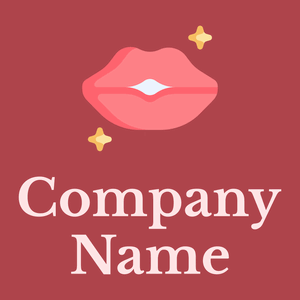 Lips logo on a Chestnut background - Mode & Schönheit