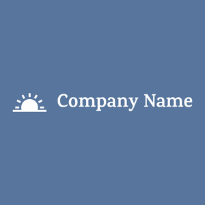 Sunrise logo on a Waikawa Grey background - Abstrakt
