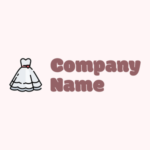 Wedding dress logo on a Snow background - Mariage
