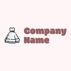Wedding dress logo on a Snow background - Bruiloft diensten