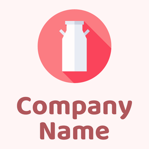 Milk logo on a Snow background - Agricultura