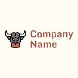 Bull on a Floral White background - Animali & Cuccioli