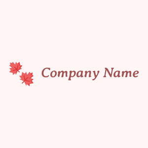 Maple leaf logo on a Snow background - Florale