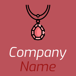 Necklace logo on a Blush background - Fashion & Beauty