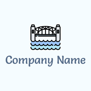 Sydney harbour bridge logo on a Alice Blue background - Automobile & Véhicule