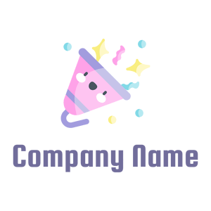 Confetti logo on a White background - Abstrait