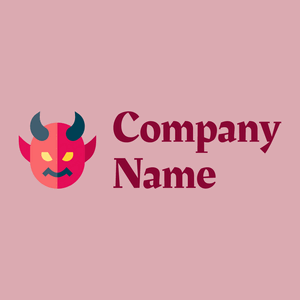 Devil logo on a Pale Chestnut background - Religious