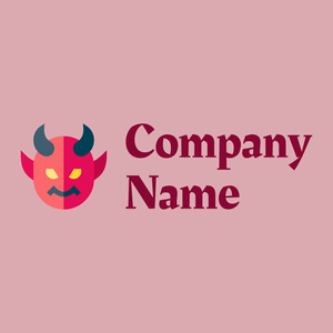 Devil logo on a Pale Chestnut background - Religión