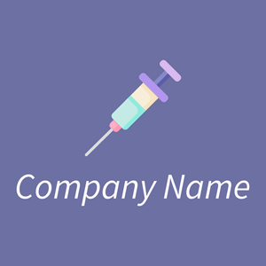 Needle logo on a Scampi background - Medical & Farmacia