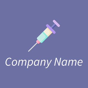 Needle logo on a Scampi background - Hospital & Farmácia