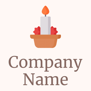 Copper Candle on a Seashell background - Medicina & Farmacia