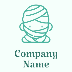 Mummy logo on a Mint Cream background - Abstracto