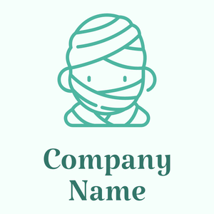 Mummy logo on a Mint Cream background - Abstrato