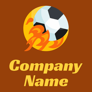 Fireball on a Rust background - Domaine sportif