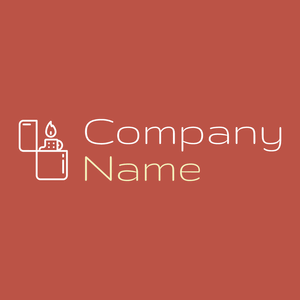 Lighter logo on a Chestnut background - Abstrakt