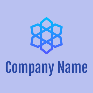 Pattern logo on a Pale Cornflower Blue background - Abstrait
