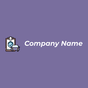 Car Insurance logo on a purple background - Automobile & Véhicule