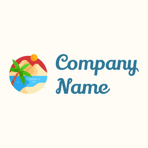 Rounded Oasis logo on a Floral White background - Voyage & Hotel