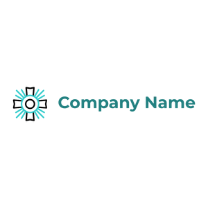 Cross logo on a White background - Abstract