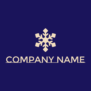 Snowflake logo on a Midnight Blue background - Abstrait
