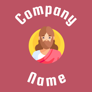 Jesus logo on a Blush background - Religious