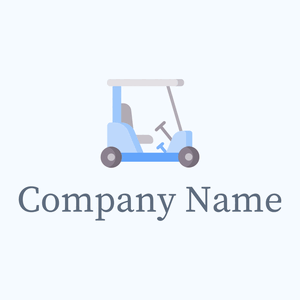Golf cart on a Alice Blue background - Sport