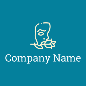 Phantom of the opera logo on a Eastern Blue background - Arte & Intrattenimento