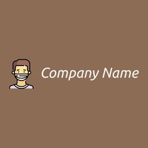 Medical mask logo on a Beaver background - Medical & Farmacia