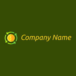Circular economy logo on a Green background - Entreprise & Consultant