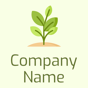 Plant logo on a Light Yellow background - Fiori