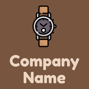 Clock on a Old Copper background