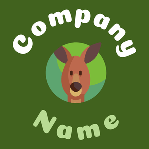 Kangaroo on a Verdun Green background - Animales & Animales de compañía