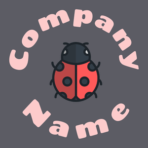 Ladybug logo on a Smoky background - Tiere & Haustiere
