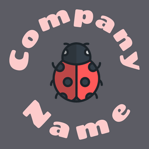 Ladybug logo on a Smoky background - Animais e Pets