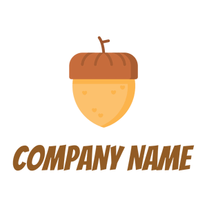 Nut logo on a White background - Food & Drink