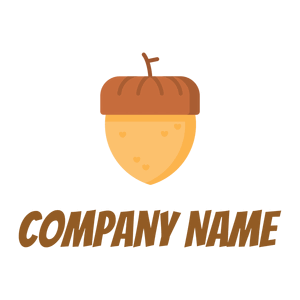 Nut logo on a White background - Comida & Bebida