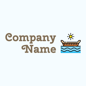 Canoe logo on a Alice Blue background - Abstracto