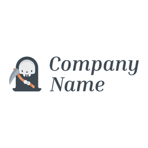 Grim reaper logo on a White background - Abstract