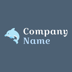 Columbia Blue Dolphin on a Chambray background - Animais e Pets