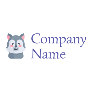 Cute Wolf logo on a White background - Animaux & Animaux de compagnie