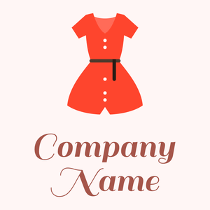 Red Orange Clothing on a Snow background - Moda & Beleza